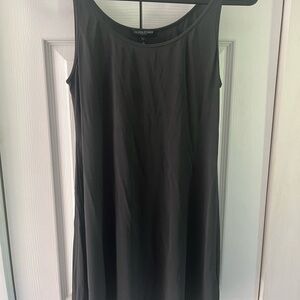 Eileen Fischer gray 100 % silk tank top SP runs larger NWOT